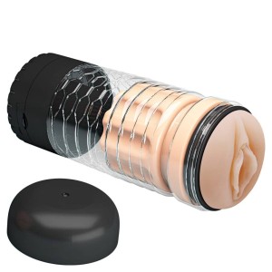 Masturbador Lanterna em Cyberskin a Pilha com Multi-Velocidade