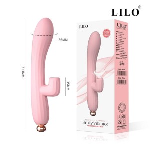 Vibrador de Ponto G e Clitóris com Pulsação