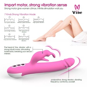 Vibrador Rotativo com Estimulador de Clitóris
