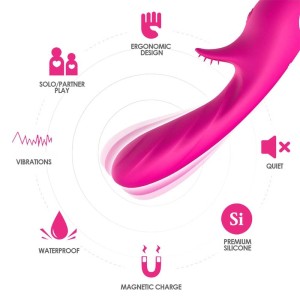 Vibrador de Ponto G com Estimulador de Clitóris