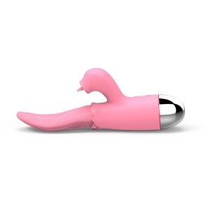 Vibrador Ponto G com Língua Estimuladora de Clitóris