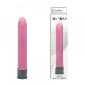 VIBRADOR PERSONAL 17,5cm MULTIVELOCIDADE E TEXTURA LISA