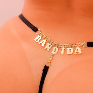 Calcinha Bandida Strass