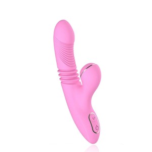 Vibrador de Ponto G e Clitóris com Pulsação