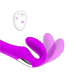 Penetrador Strapless com Plug Vaginal e Controle Remoto