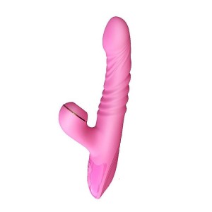 Vibrador de Ponto G e Clitóris com Pulsação e Vai e Vem