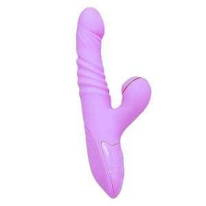 Vibrador de Ponto G e Clitóris com Pulsação e Vai e Vem