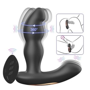 Vibrador de Próstata com Rotação 360º e controle Remoto
