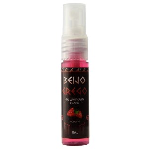 BEIJO GREGO SPRAY LUBRIFICANTE ANAL BEIJÁVEL DE MORANGO 15ml GARJI