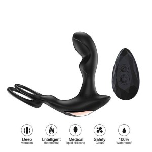 Vibrador Próstata com Anel Peniano