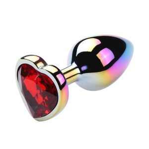 Plug Anal Coração Pequeno Colorido