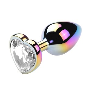 Plug Anal Coração Pequeno Colorido