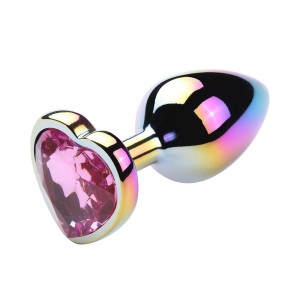 Plug Anal Coração Pequeno Colorido