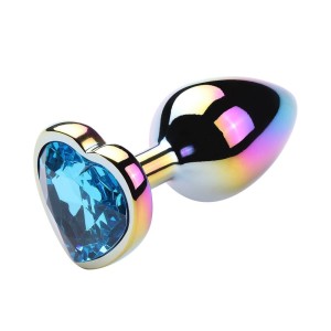 Plug Anal Coração Pequeno Colorido