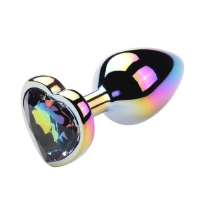 Plug Anal Coração Pequeno Colorido