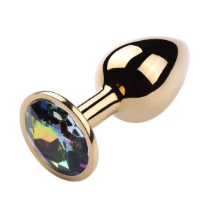 Plug Anal G Redondo Aço Dourado