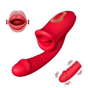 Vibrador com Boca e Pênis