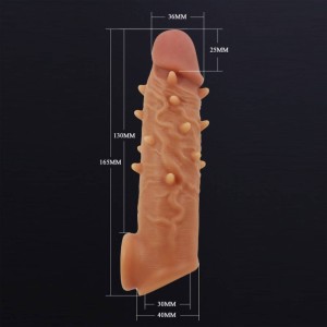 Capa Peniana em Cyberskin com Anel para Testículo