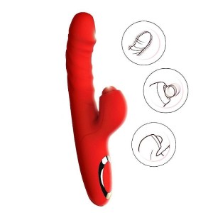 Vibrador com Estimulador de Clitóris com Pulsação