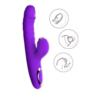 Vibrador com Estimulador de Clitóris com Pulsação
