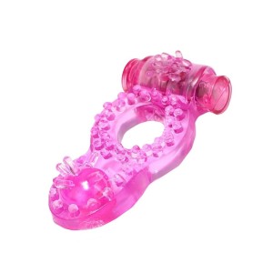 Anel Peniano com Vibrador e Estimulador para Clitóris e Ânus