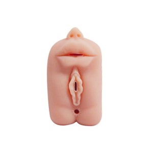 Masturbador com 3 Orifícios Texturizados