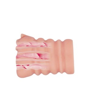 Masturbador com 3 Orifícios Texturizados