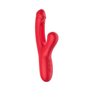 Vibrador de Ponto G e Clitóris com Pulsação e Dedilhar