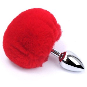 Plug Anal Pompom de Coelho Tamanho P