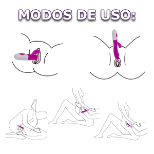 Vibrador com Estimulador de Clitóris Recarregável