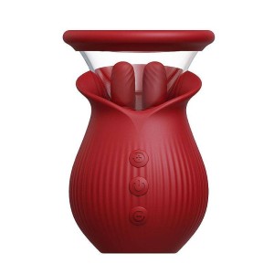 Vibrador de Clitóris Formato de Rosa