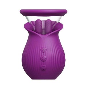 Vibrador de Clitóris Formato de Rosa