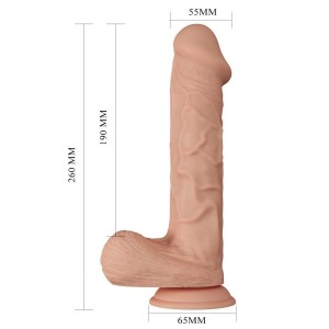 Pênis Realístico com Vibrador Multivelocidade 19x5,5 cm