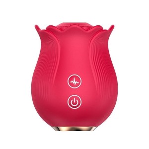 Rosa Estimuladora de Clitóris com Pulsação Ruby