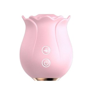 Rosa Estimuladora de Clitóris com Pulsação Ruby