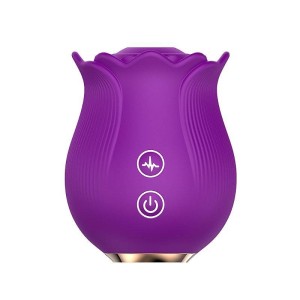 Rosa Estimuladora de Clitóris com Pulsação Ruby