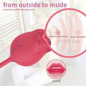 Vibrador Duplo Flexível com Pulsação