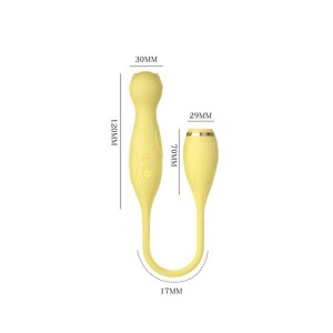 Vibrador Duplo Flexível com Pulsação