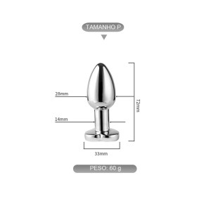 Plug Anal Vibro com Luz Led Aplicativo e Controle Remoto