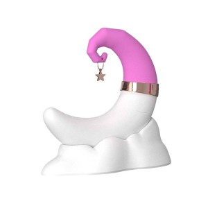 Vibrador e Pulsador de Clitóris em Formato de Lua