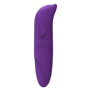 Vibrador Ponto G Golfinho Aveludado à Pilha
