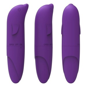 Vibrador Ponto G Golfinho Aveludado à Pilha