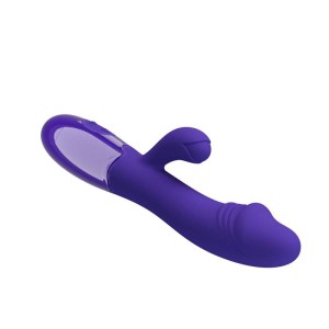 Vibrador Recarregável com Estimulador Clitoriano