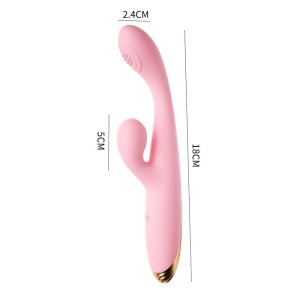 Vibrador Ponto G com Estimulador Clitoriano