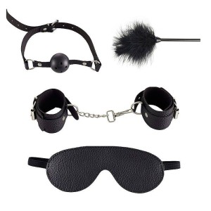 Kit Venda Algema Mordaça Venda e Pena