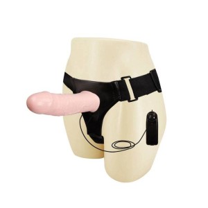 Cinta Peniana com Pênis Oco e Vibração Multivelocidade