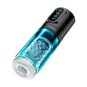 Masturbador Masculino Sobe e Desce com Rotação e Sucção