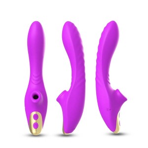 Vibrador de Ponto G e Clitóris com Pulsação