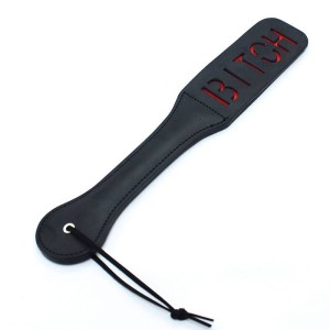 Palmatória com Tira Dupla e Recorte Vazado Escrito BITCH