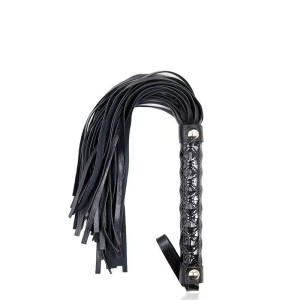 Chicote com Franja, Acabamento Brilhante em Alto Relevo e Alça para Punho